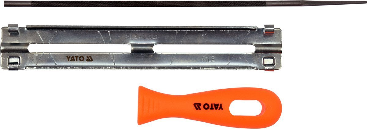 Guide med fil för slipning av kedjor 4,0 mm