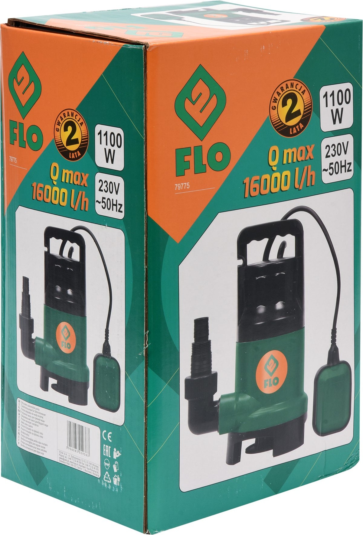 Ponorné čerpadlo na špinavou vodu 1100w