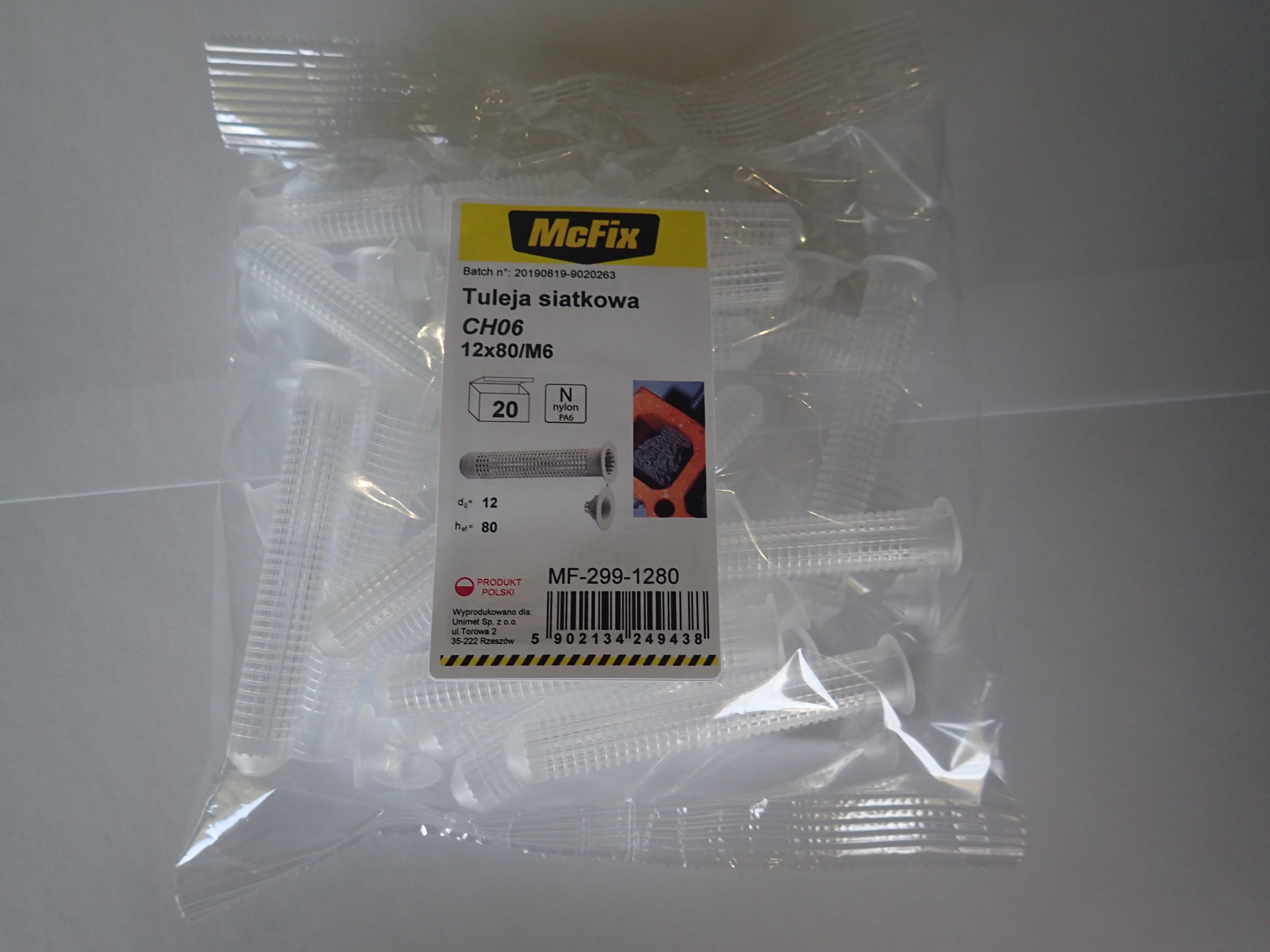 Plastic Mesh Sleeve For Resins 12*80mm 20pcs
