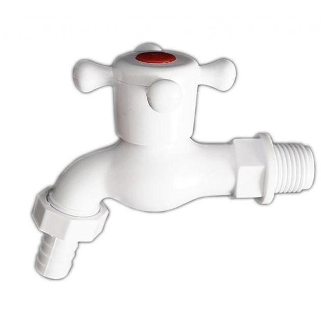 Robinet - Robinet d'arrêt de vidange Plastique 1/2'' Blanc Zcb