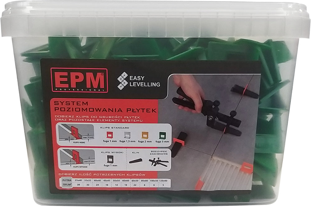 Easy Leveling Fliselægningssystem Clips 200 Stk 3mm