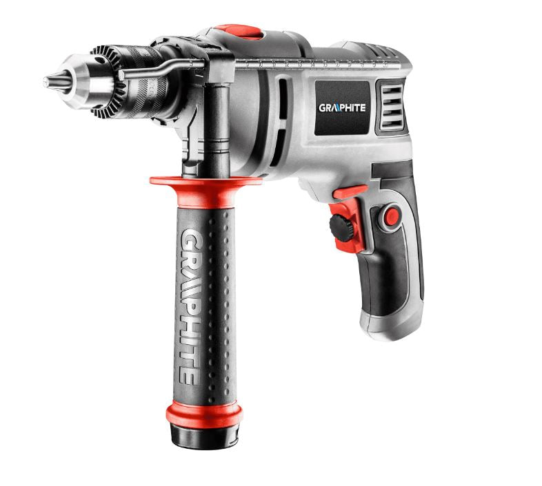 Taladro de impacto de 650 W, portabrocas con llave de 13 mm, velocidad 0-3000