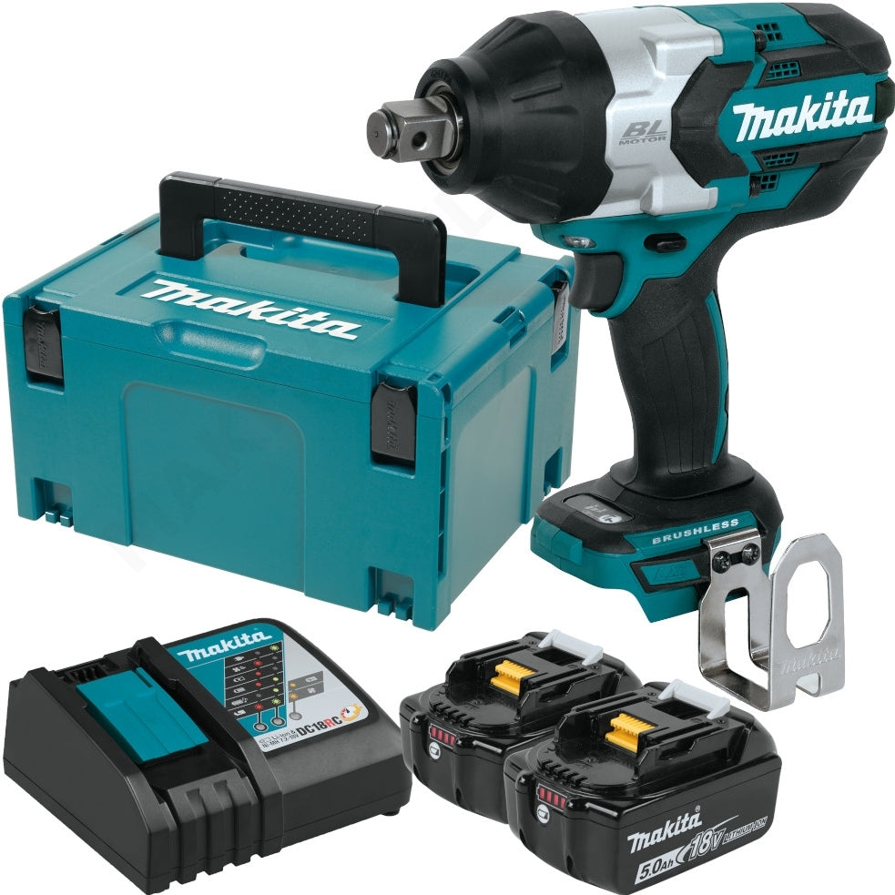 Trådløs slagnøgle 3/4'' 1250nm 18v 2*5,0ah Li-ion