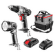 Ensemble perceuse-visseuse + Lampe de poche + Batterie + Chargeur + Sac