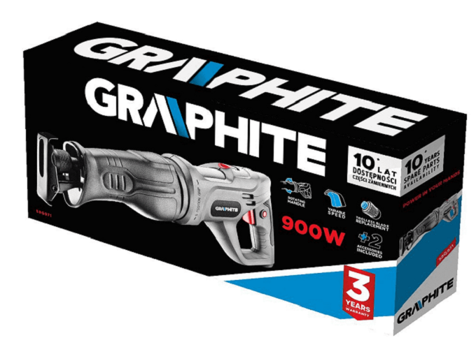 Scie alternative 900 W, course de 20 mm