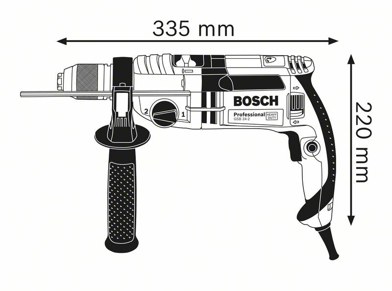 Gsb 24-2 takts 1100w slagboremaskine