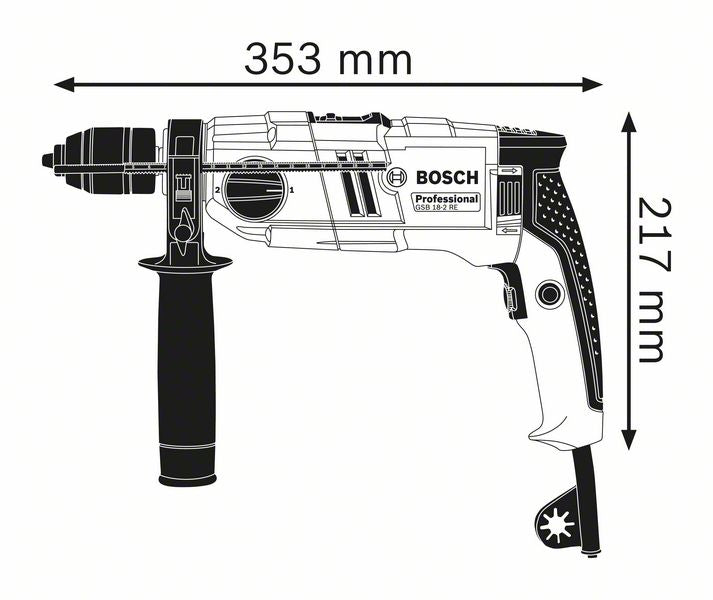 Gsb 18-2re 800w ütvefúró - Zuw