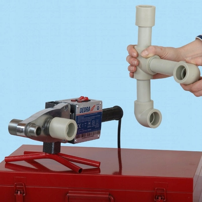 Rohrschweißgerät 800/1500 W, 7-teiliges Metallgehäuse.