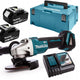 Cordless Angle Grinder 125mm 18v 2*5.0ah Li-lo Makp