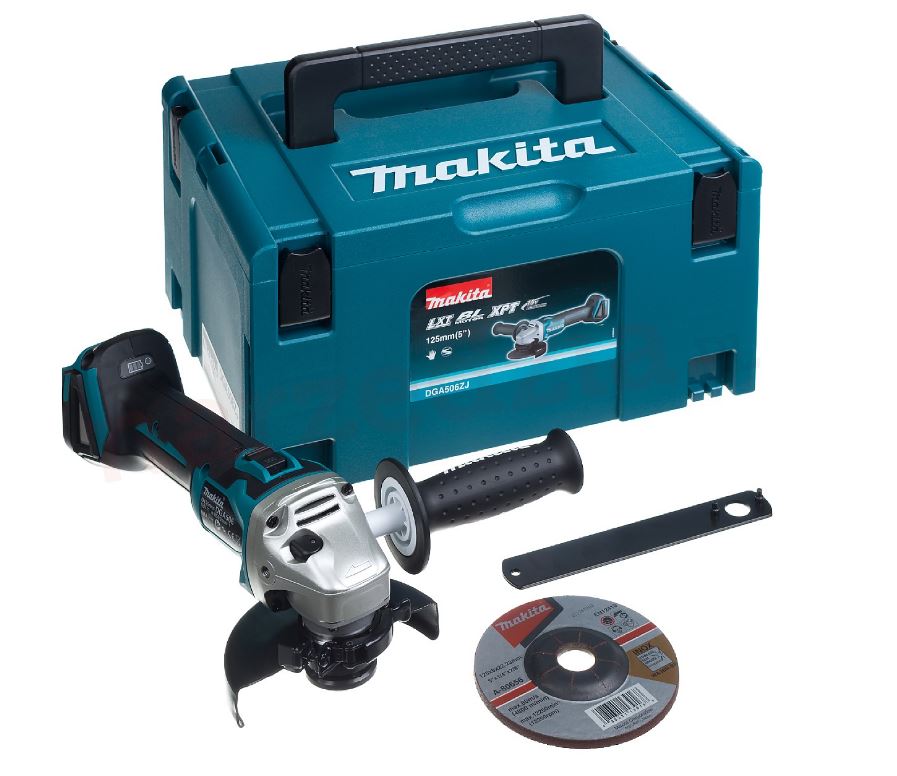 Cordless Angle Grinder 125mm 18v 0*ah Li-lo Makpac