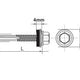 Vis autoperceuse Impax Epdm #12mm galvanisée 5.5*35mm