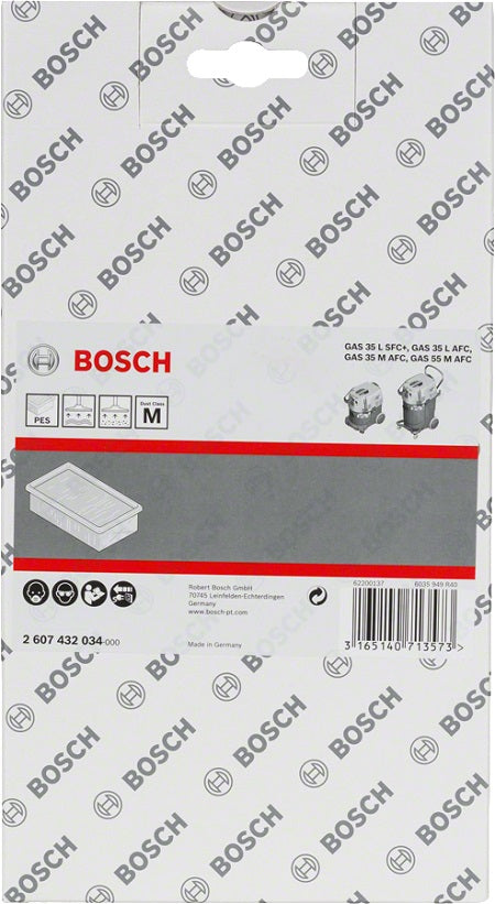 Plisseret filter nanomembran gas 35 55