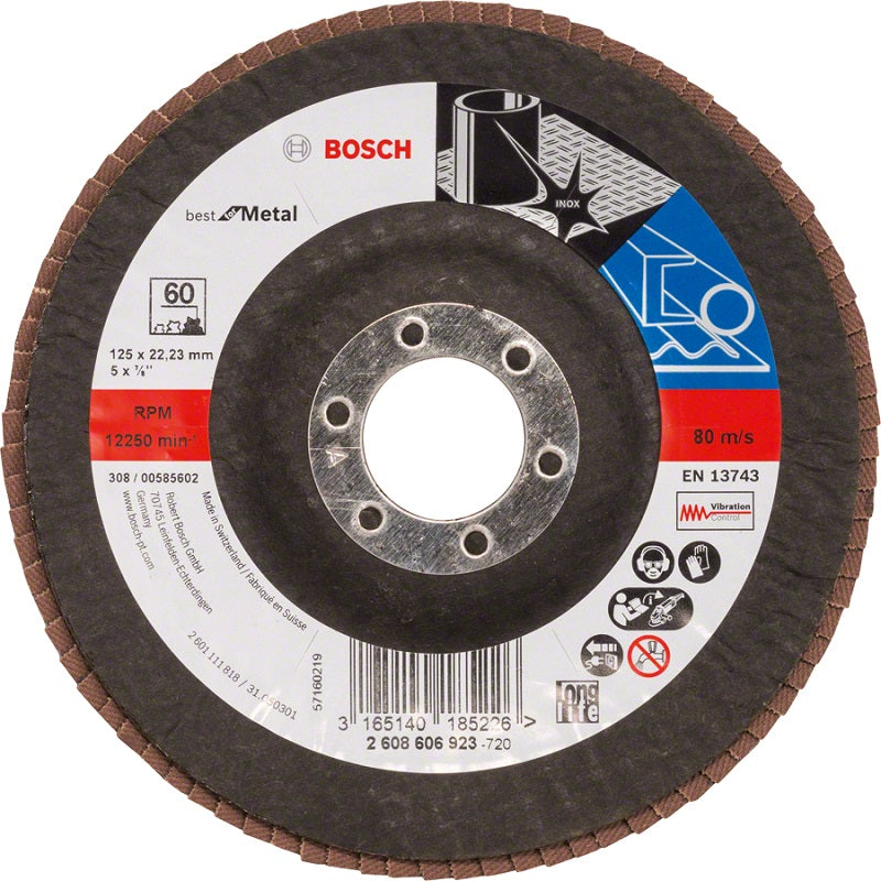 Solapa Doblada Grano 60 125mm