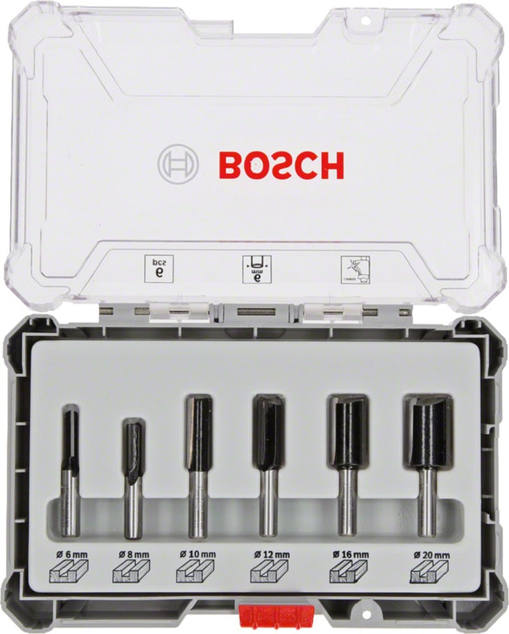 6-dielna sada frézovacích bitov 6 mm rukoväť