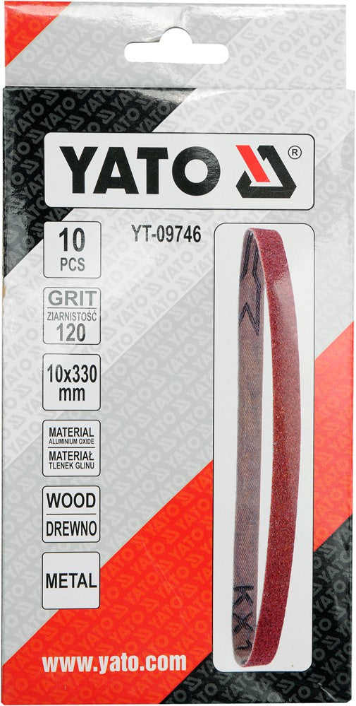 Endless Abrasive Belt 10pcs P120 10*330mm