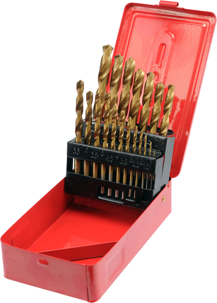Titanium Drill Set For Metal 1-10mm 19 Pcs.