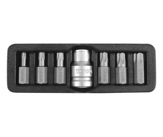 Uppsättning Torx-nycklar T25-t55 7 delar