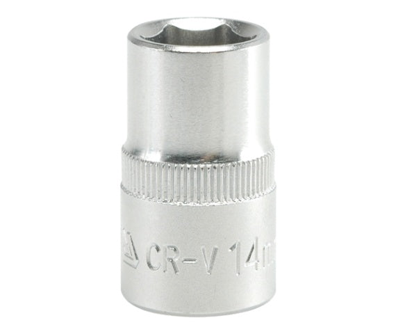 Priză scurtă 6 puncte Cromat 1/2'' 14mm