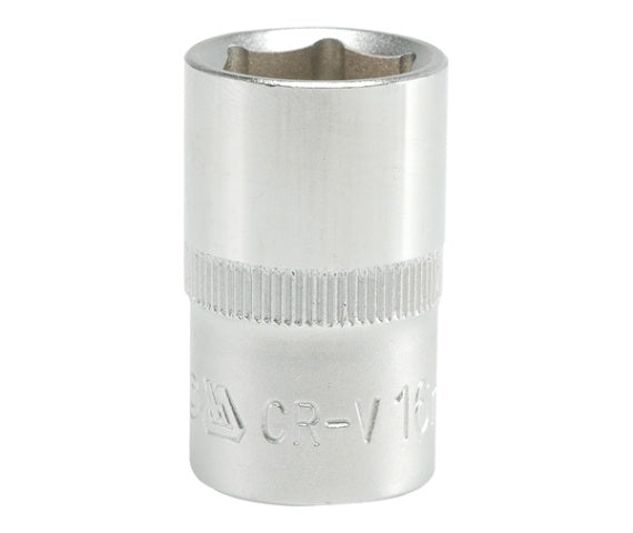 Vaso Corto 6 Puntos Cromado 1/2'' 16mm