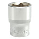 Kort 6-punkts Chrome Socket 1/2'' 21mm