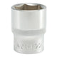Kort sockel 6-punkts krom 1/2'' 22mm