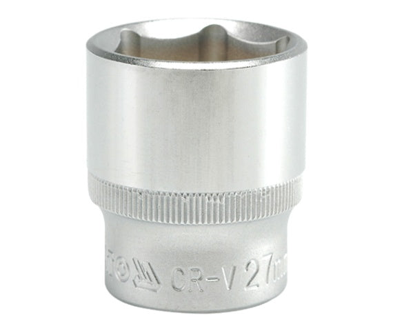Priză scurtă 6 puncte Crom 1/2'' 27mm