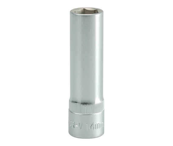 Long Socket 6-point Chrome 1/2'' 14mm