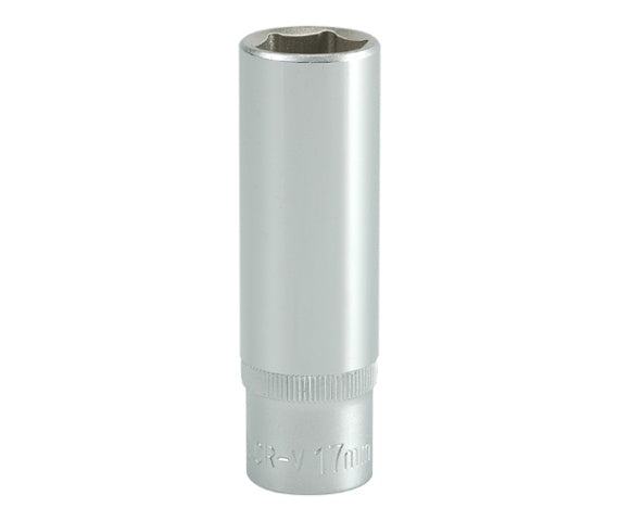 Lange Dop 6-kant Chroom 1/2'' 17mm