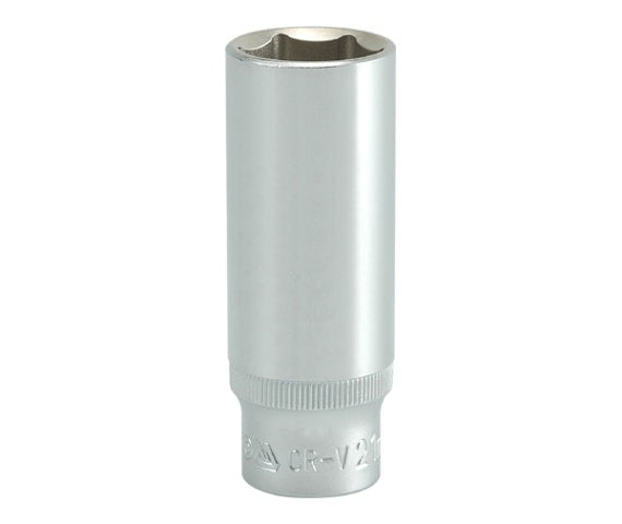 Long Socket 6 pontos króm 1/2'' 21mm
