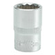 Short 12-point Socket Chrome 1/2'' 19mm