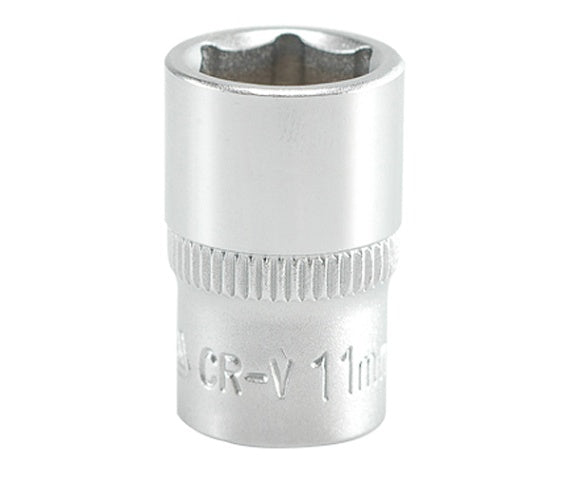 Vaso Corto 6 Puntos Crv 1/4'' 12mm