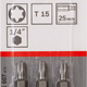 Punta Albero Punta T15 Eh 25mm 3 Pz.