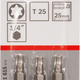 Punta Albero Punta T25 Eh 25mm 3 Pz.