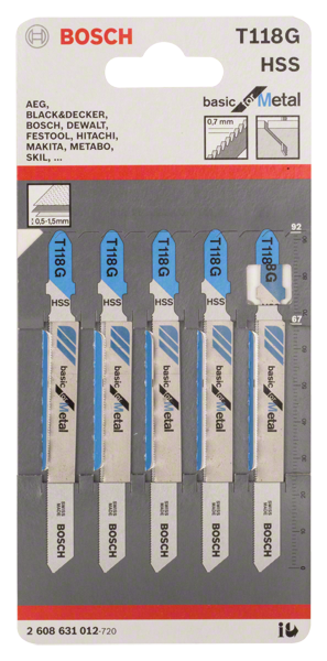 Stichsägeblatt T118g 5 Stk.