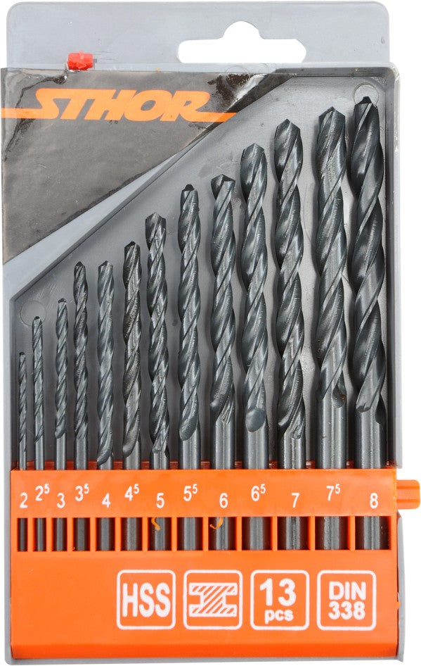Set Burghie Pentru Metal 2.0-8.0mm 13 Buc.