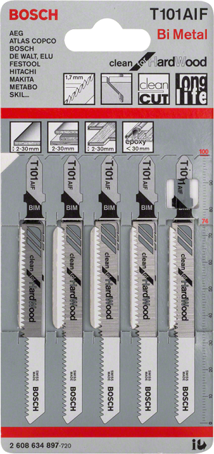 Stiksavsblad T101aif 5 stk.