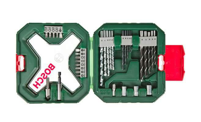 Set de burghie și burghie X-line clasic de 34 de piese