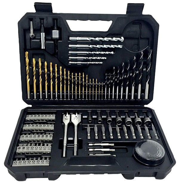 Conjunto de brocas e brocas de estanho de titânio 103 unidades.