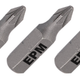 Ponta de chave de fenda 25mm 3pcs Pz1
