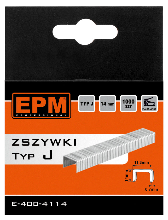 Spony 1000 ks 14mm J-014