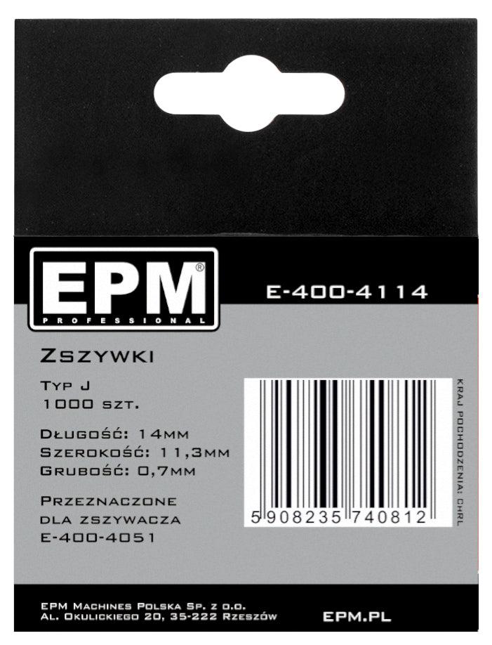 Spony 1000 ks 14mm J-014