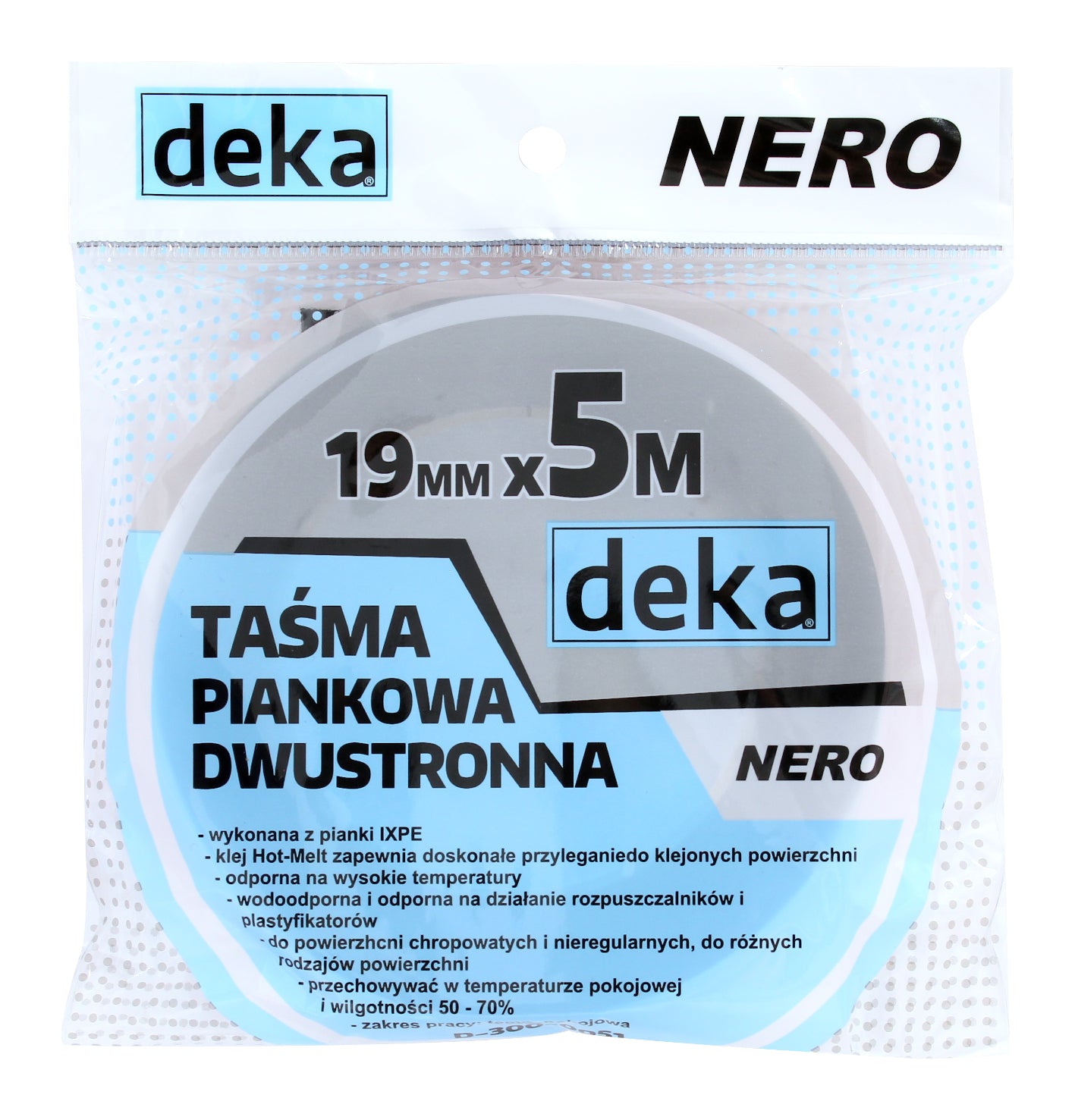 Cinta Espuma Doble Cara Negro Nero 19mm*5m