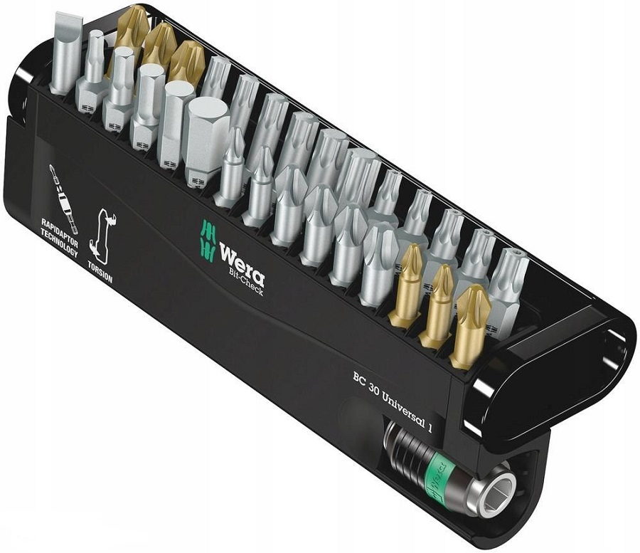 Jeu d'embouts 29 pièces avec porte-embouts Rapidaptor+1un