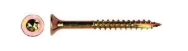 Yellow Galvanized Wood Screw For Torx 5.0*80mm T25