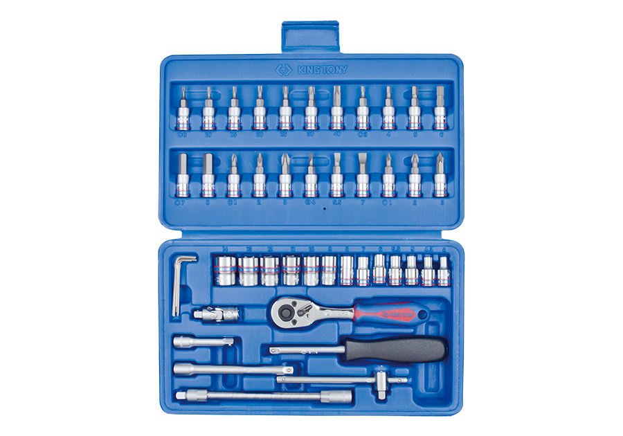1/4'' Socket Set With Accessories 46 Pcs.