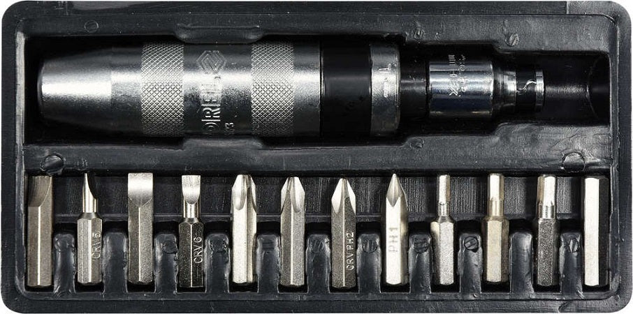 Impact Screwdriver Set With 13 Pieces Bits