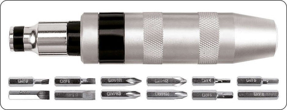 Impact Screwdriver Set With 13 Pieces Bits