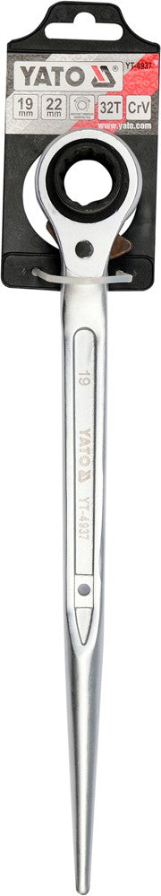Kétvégű dugókulcs racsnis 19*22mm-es
