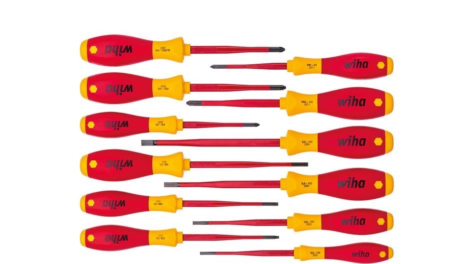 Zestaw wkrętaków Softfinish Electric Slimfix, 12 sztuk