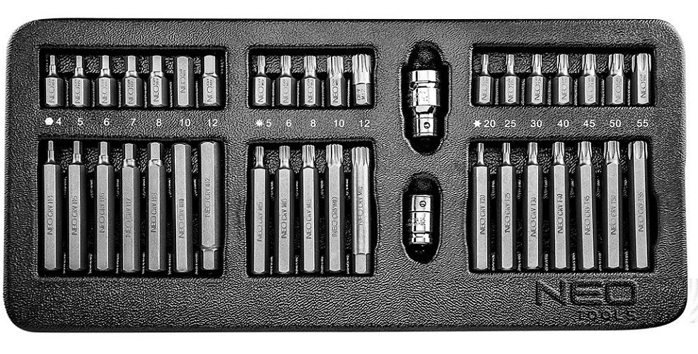 Skruvmejselbitar 30-75 Mm Set 40 delar Insats